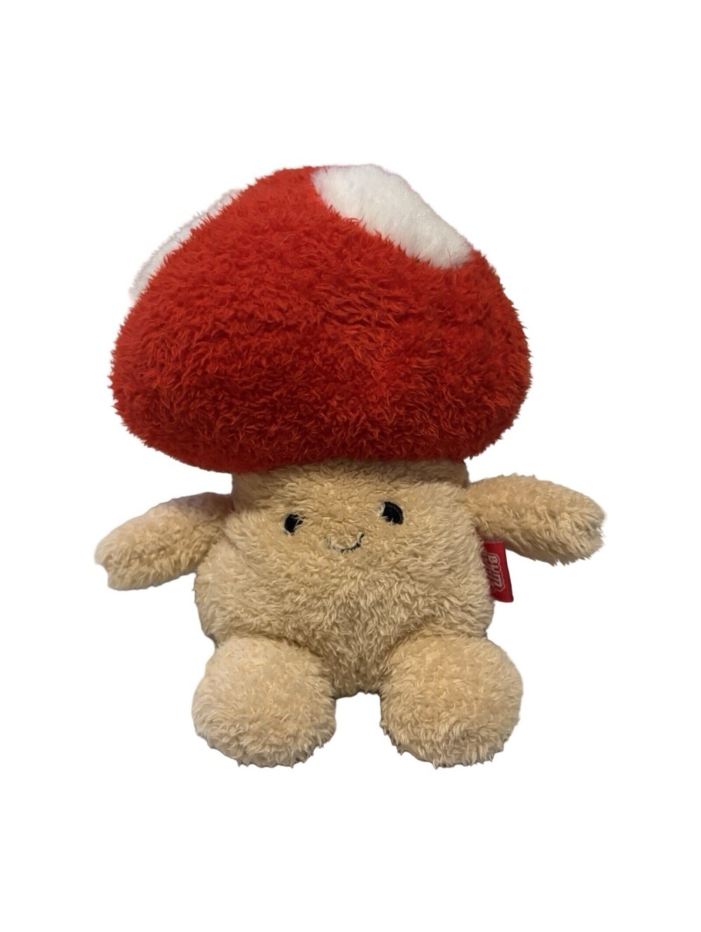 Bum Bumz Stan the Mushroom 8" Red White Root Plush Cottagecore Whimsical Beans